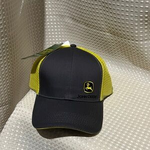 John Deere Dark Gray and Yellow Trucker Hat